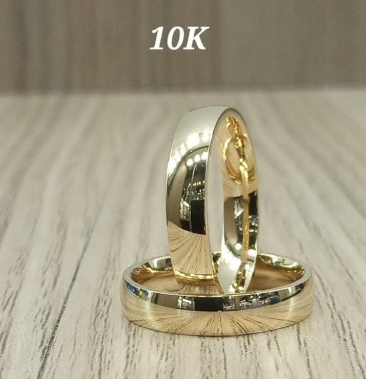 Argolla Confort 10K lisa 4mm